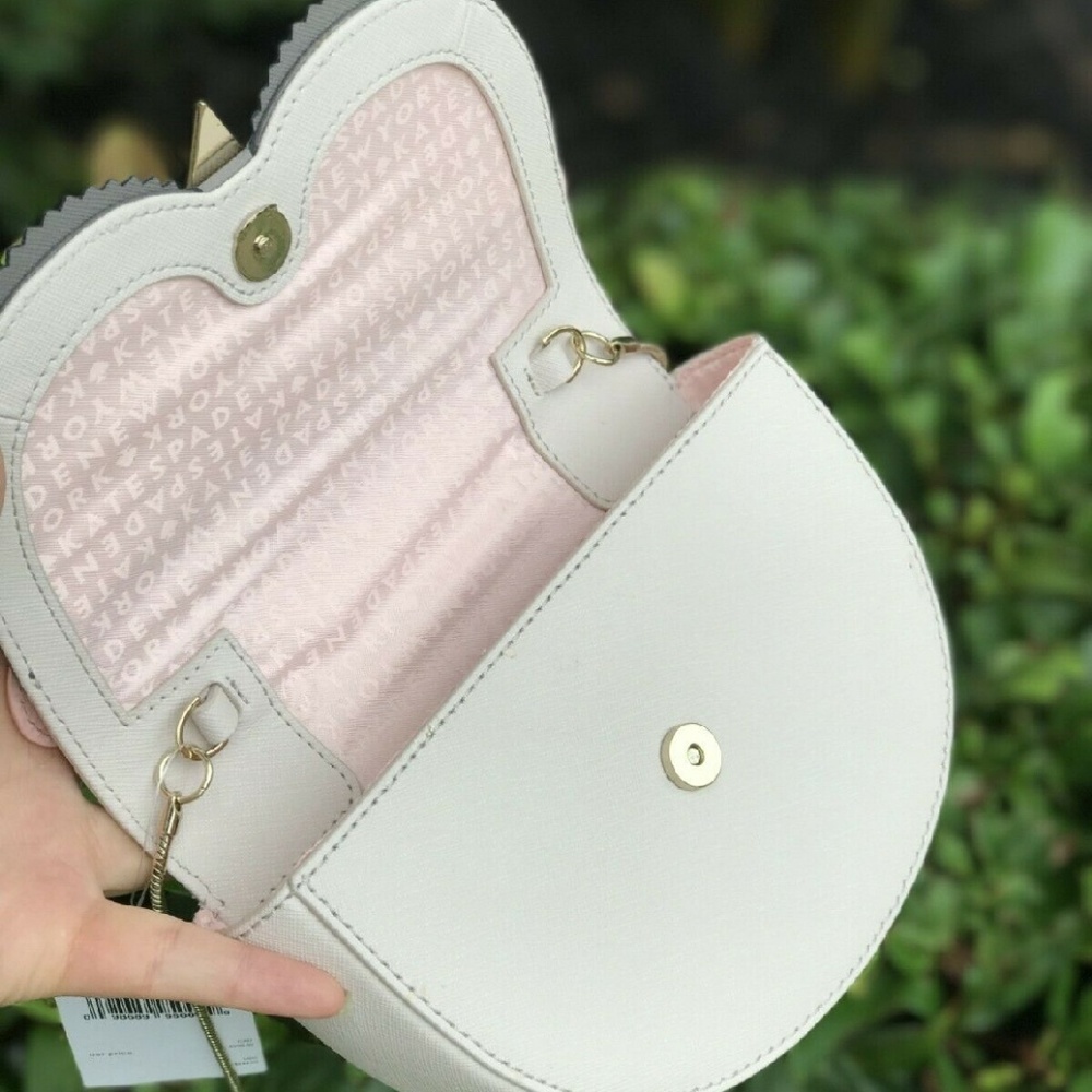 Kate Spade Beige Saffiano Leather Cross Body Bag - Picture 3 of 4